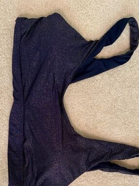 Andie Ventura Sparkle Navy Bikini Top